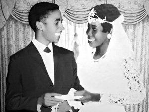 Bob and Rita Marley on their wedding day