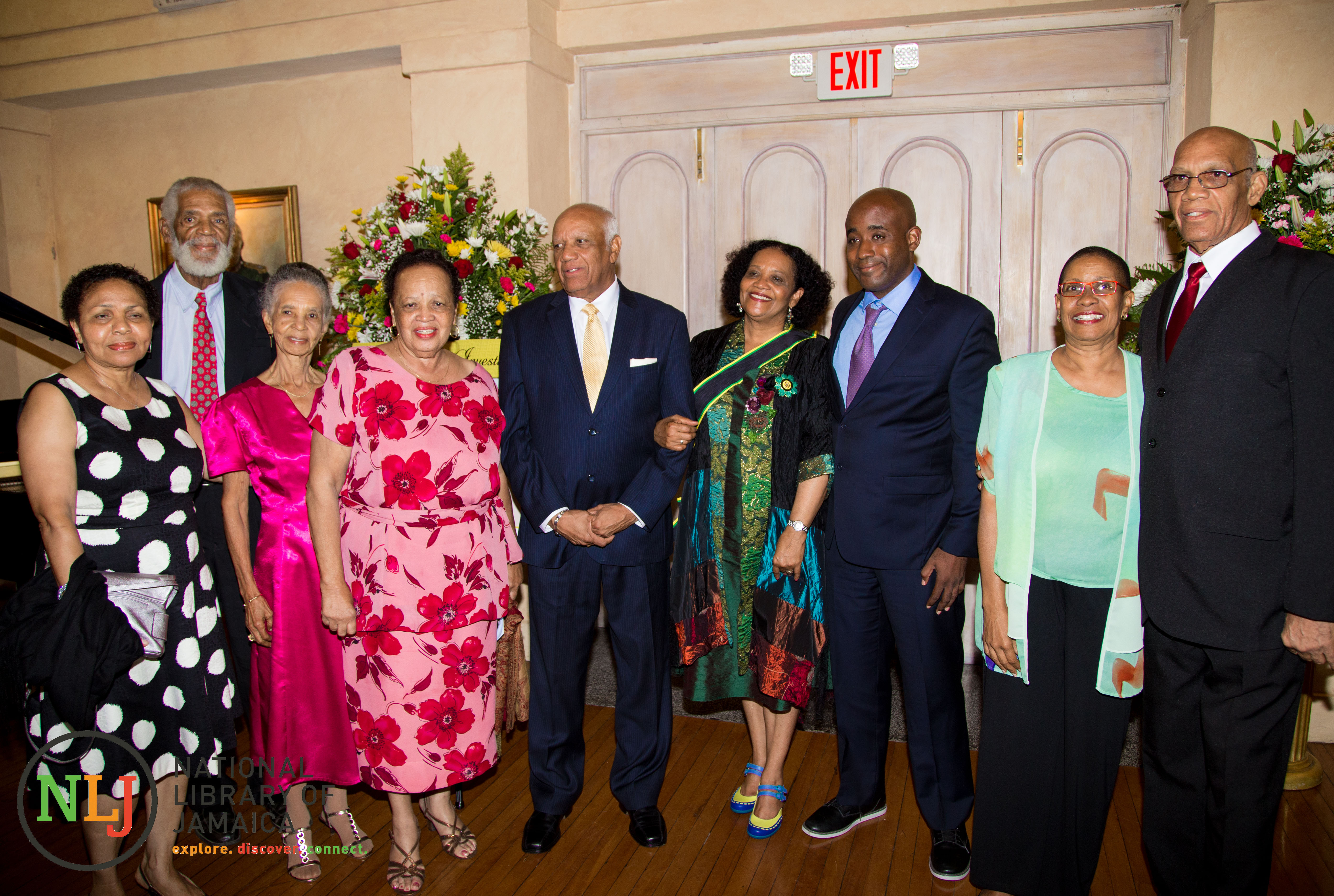 Members of the Goodison family join in celebrating the Investiture of Lorna Goodison as the Poet Laureate of Jamaica 2017-2020