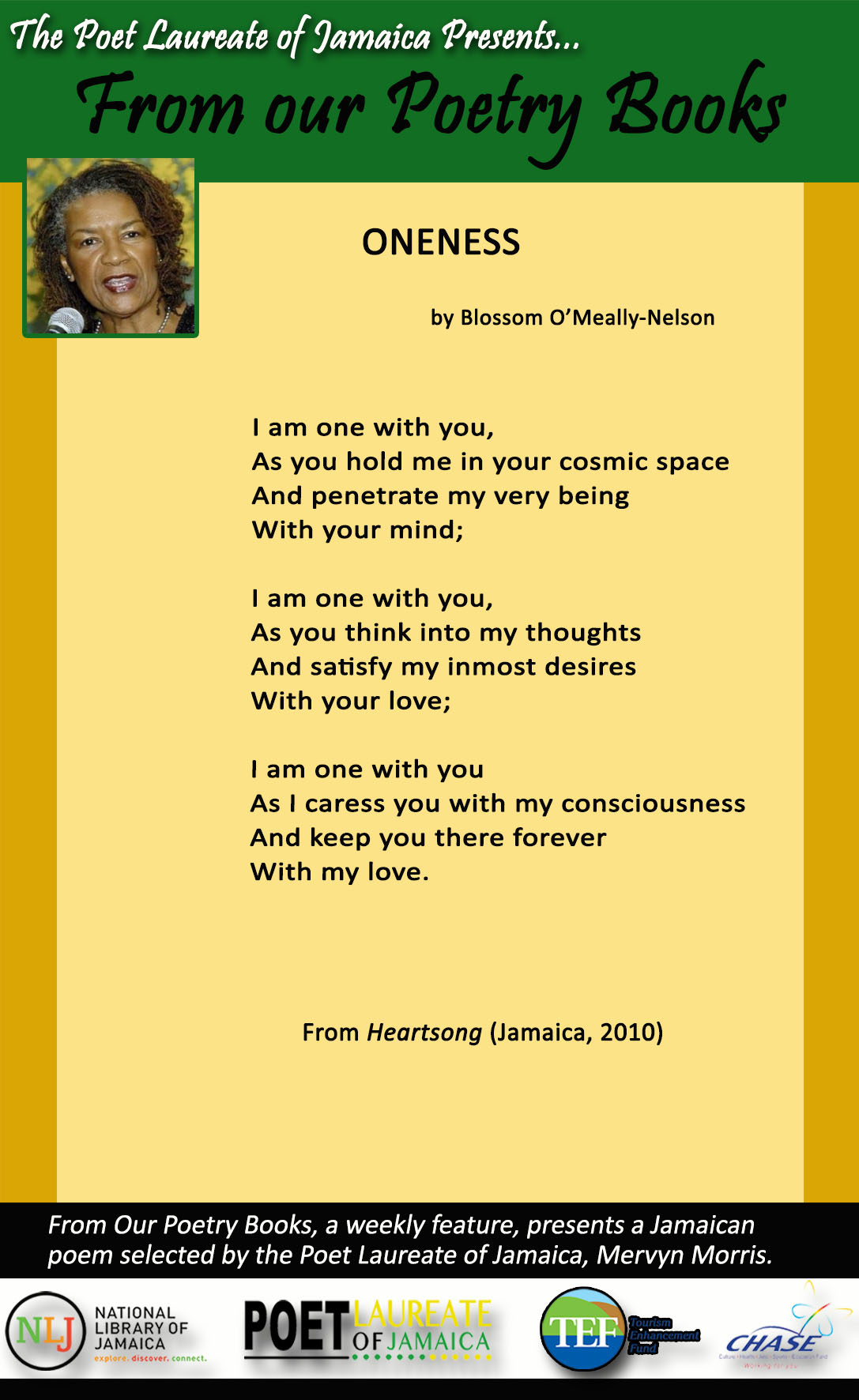 From Our Poetry Books Weekly Feature | The National Library of Jamaica