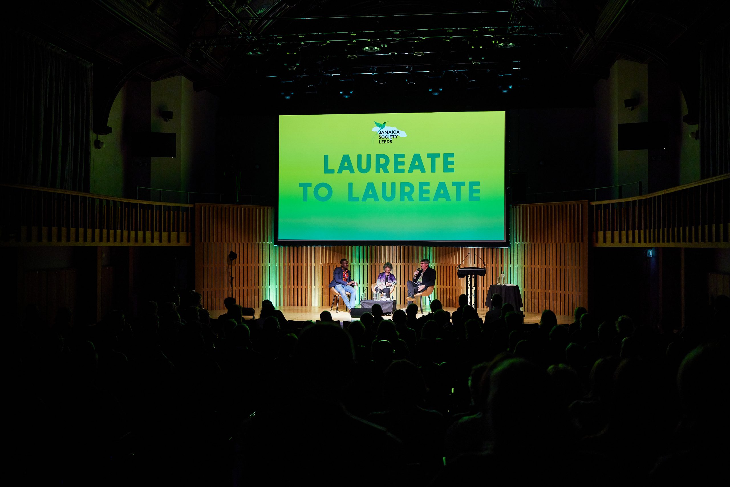 The Laureate-to-Laureate event was hosted in the Howard Assembly Room, Leeds UK. 