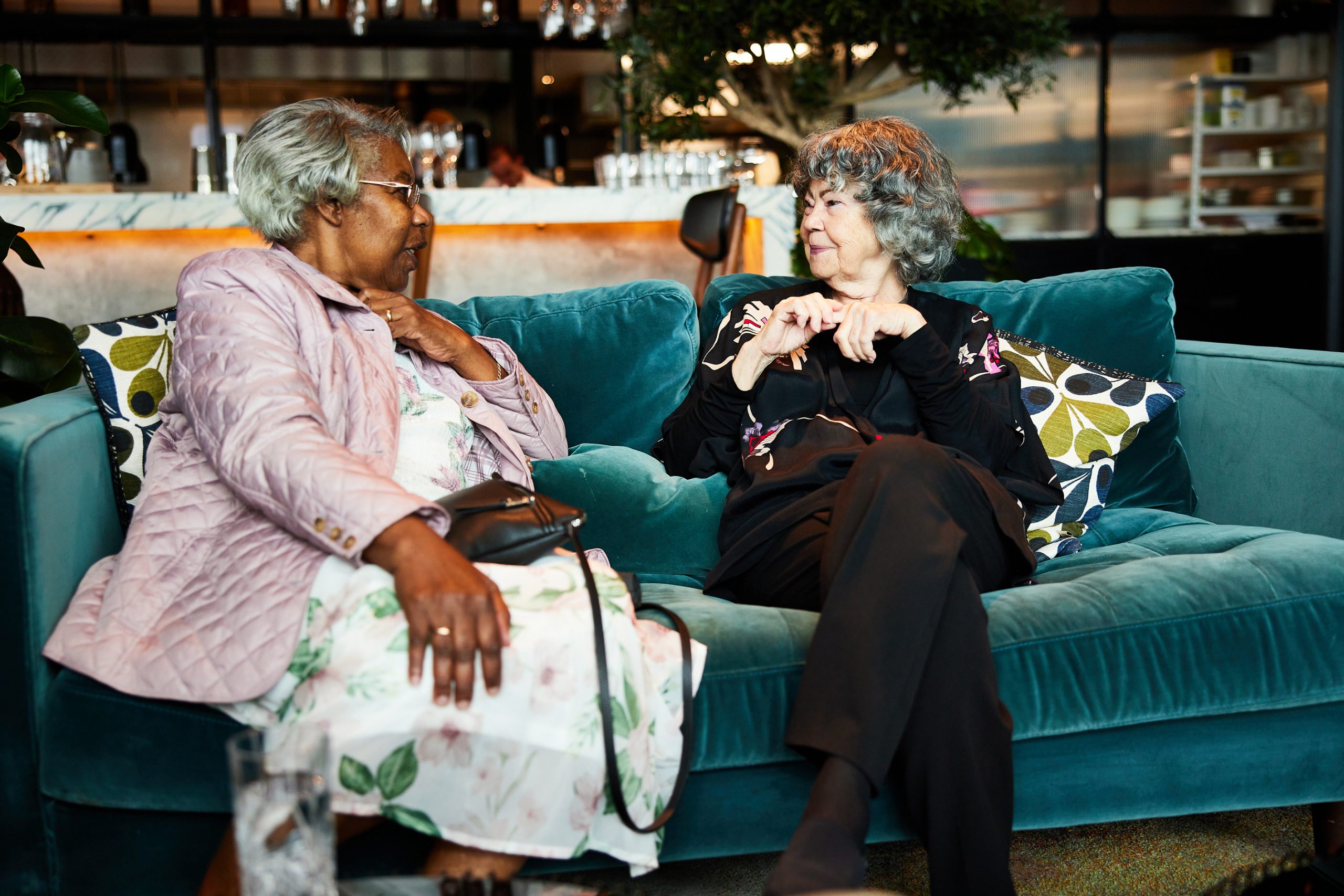  Olive Senior in dialogue with Mrs Yvonne English, founding member of the Jamaica Society Leeds 